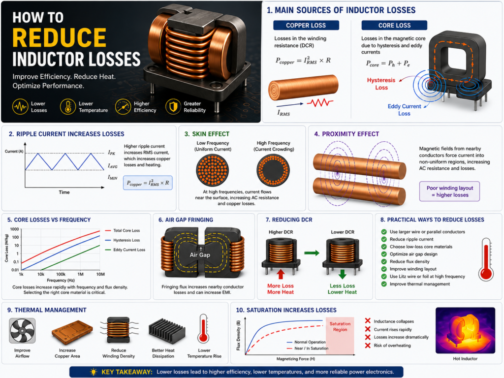 How to Reduce Inductor Losses in Power Electronics