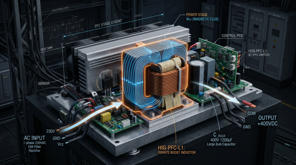 PFC Boost Inductor Design Example (2 kW)
